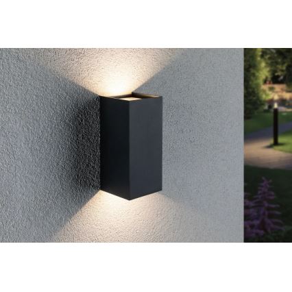 Paulmann 94325 - 2xLED/6,5W IP44 Lauko sieninis šviestuvas FLAME 230V