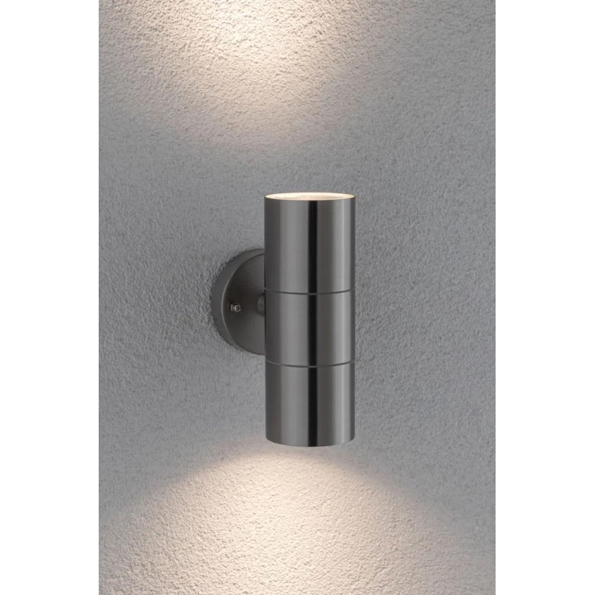 Paulmann 94331 - 2xGU10/10W IP44 Lauko sieninis šviestuvas FLAME 230V