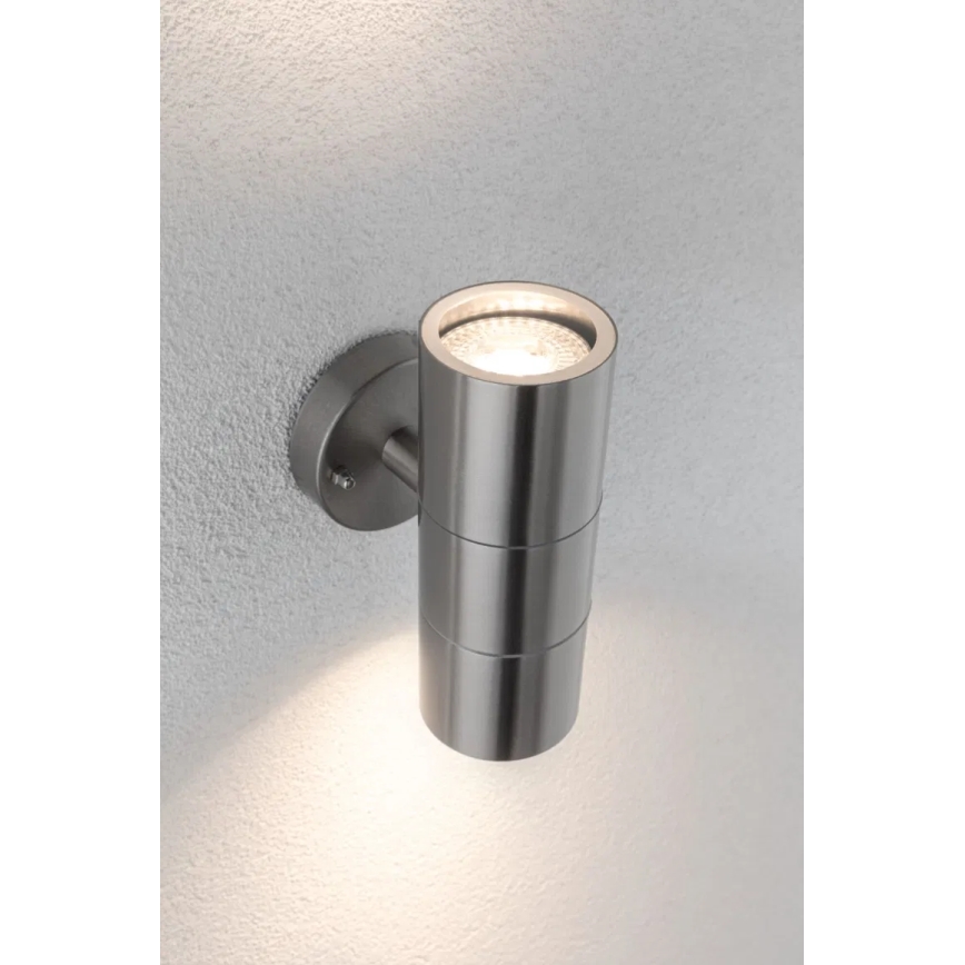 Paulmann 94331 - 2xGU10/10W IP44 Lauko sieninis šviestuvas FLAME 230V
