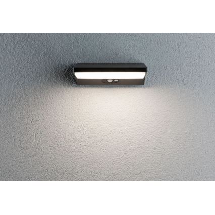 Paulmann 94333 - LED/7,4W IP44 Lauko sieninis šviestuvas su jutikliu HOUSE 230V