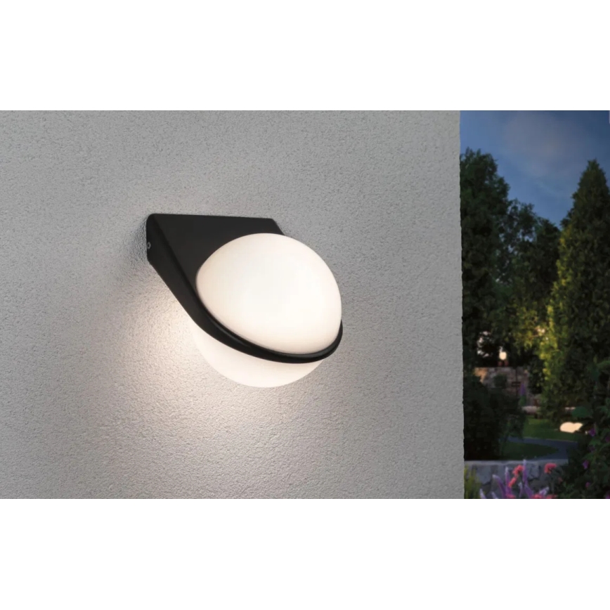 Paulmann 94401 - LED/10W IP44 Lauko sieninis šviestuvas rutulys 230V