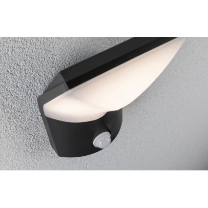 Paulmann 94402 - LED/10W IP44 Lauko sieninis šviestuvas su jutikliu ADYA 230V