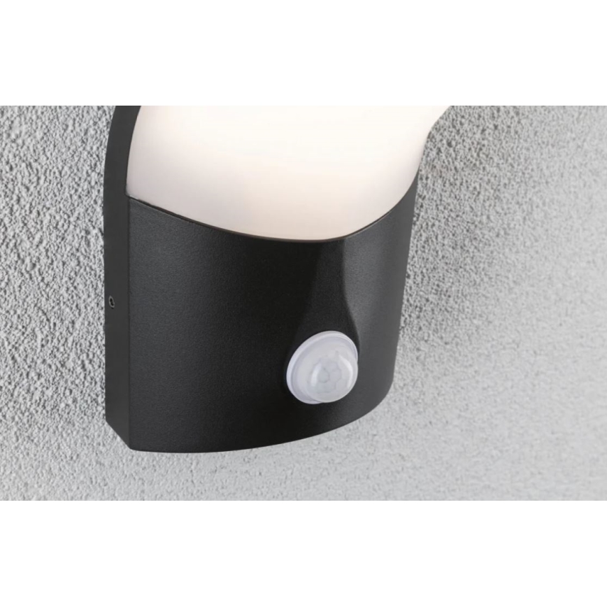 Paulmann 94402 - LED/10W IP44 Lauko sieninis šviestuvas su jutikliu ADYA 230V