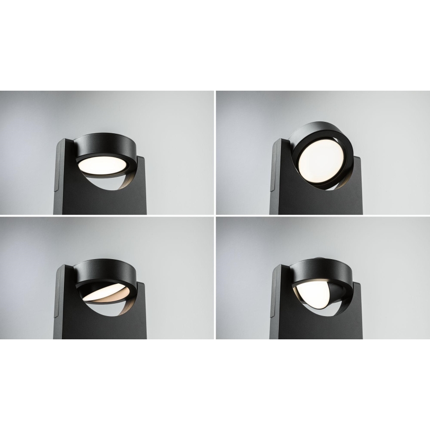 Paulmann 94406 - LED/8W IP44 Lauko sieninis šviestuvas SWIVEA 230V
