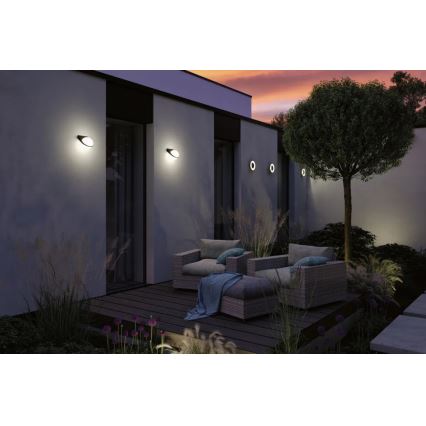 Paulmann 94409 - LED/4W IP44 Lauko sieninis šviestuvas CIRCEA 230V