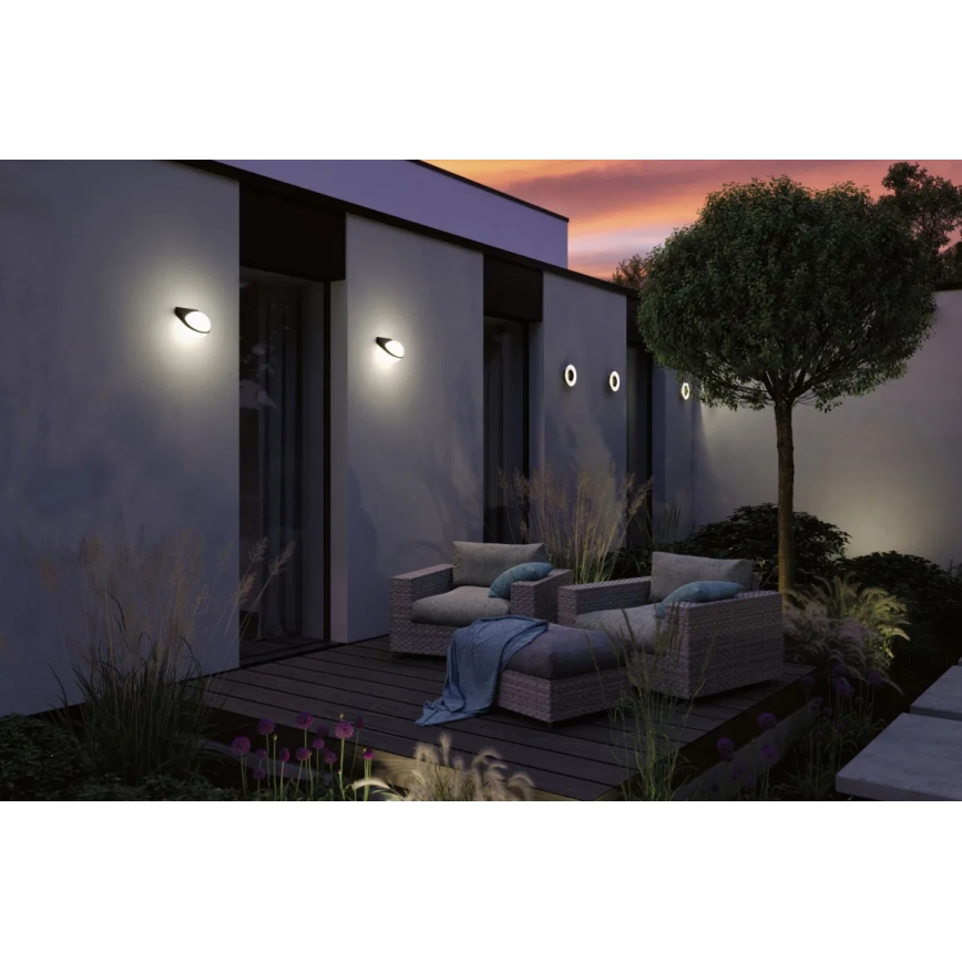 Paulmann 94409 - LED/4W IP44 Lauko sieninis šviestuvas CIRCEA 230V