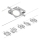 Paulmann 94420 - RINKINYS 5xLED/4,5W, MAC kabelinė sistema 230V, matinis chromas
