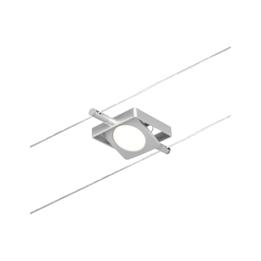 Paulmann 94420 - RINKINYS 5xLED/4,5W, MAC kabelinė sistema 230V, matinis chromas
