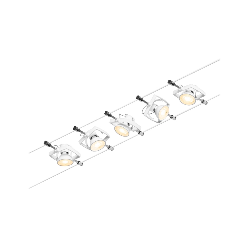 Paulmann 94432 - Komplektas 5xGU5.3/10W, pilna MAC kabelinė sistema 230V, balta