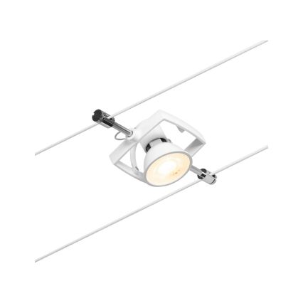 Paulmann 94432 - RINKINYS 5xGU5,3/10W Taškinis šviestuvas kabelinės sistemos MAC 230V baltas