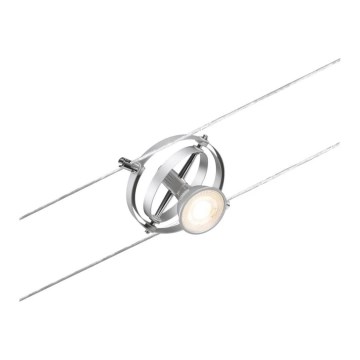 Paulmann 94437 - 1xGU5,3/10W LED šviestuvas su lankiniu sistema CARDAN 12V matinio chromo spalvos