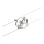 Paulmann 94437 - 1xGU5,3/10W LED šviestuvas su lankiniu sistema CARDAN 12V matinio chromo spalvos