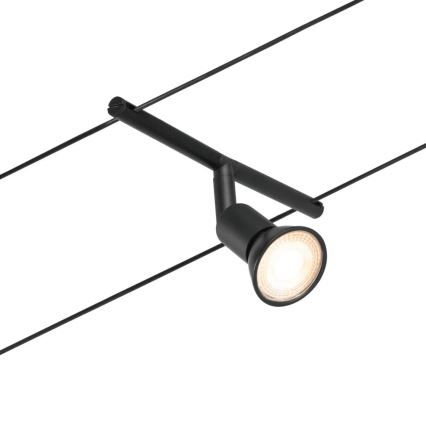 Paulmann 94446 - RINKINYS 5xGU5,3/10W Komplektinė SALT kabelinė sistema 230V juoda