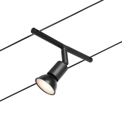 Paulmann 94446 - RINKINYS 5xGU5,3/10W Komplektinė SALT kabelinė sistema 230V juoda