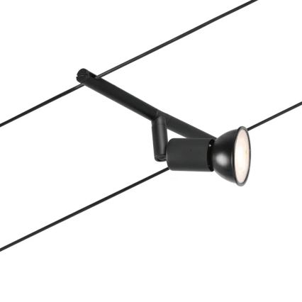 Paulmann 94446 - RINKINYS 5xGU5,3/10W Komplektinė SALT kabelinė sistema 230V juoda