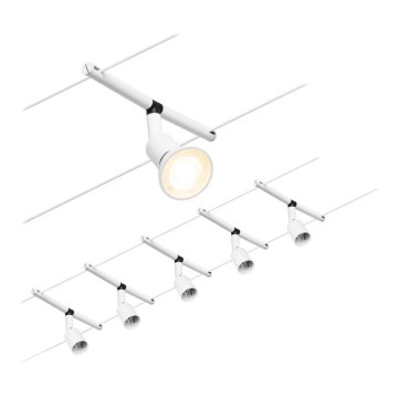 Paulmann 94458 - RINKINYS 5xGU5,3/10W Taškinis šviestuvas vieliniam sistemai SALT 230V baltas