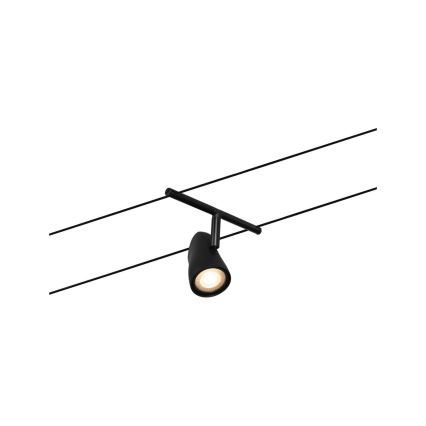 Paulmann 94469 - Rinkinys 5xGU5,3/10W Pilna vielinė pakabinimo sistema CUP 230V juoda