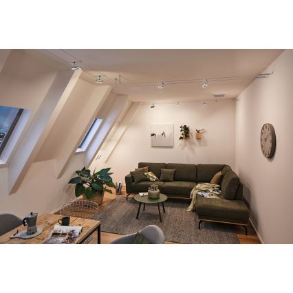 Paulmann 94481 - Komplektas 5xLED/4,8W taškinis šviestuvas kabelinei apšvietimo sistemai FRAME 230V juodas