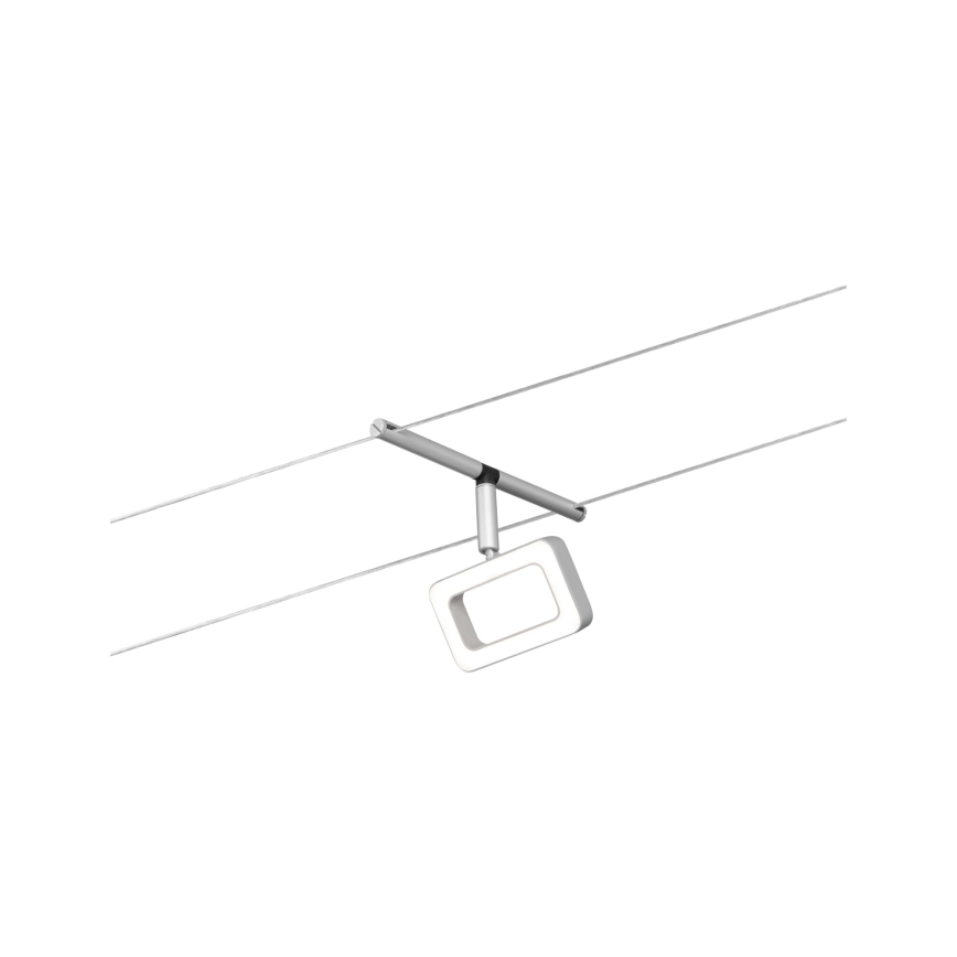 Paulmann 94481 - Komplektas 5xLED/4,8W taškinis šviestuvas kabelinei apšvietimo sistemai FRAME 230V juodas