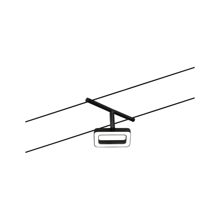 Paulmann 94485 - RINKINYS 5xLED/4,8W Įleidžiamas šviestuvas FRAME vielinio sistemos 230V juodas