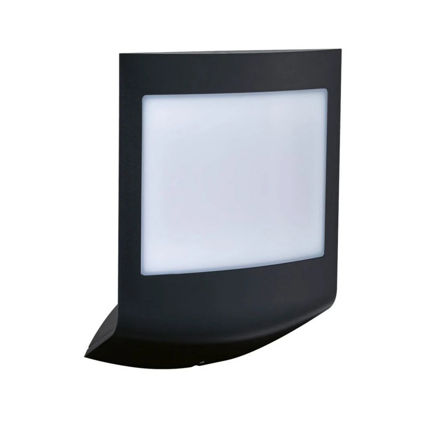 Paulmann 94513 - RGBW LED/8,2W IP44 Dimeriuojamas lauko sieninis šviestuvas su judesio ir sutemų jutikliu PADEA 230V antracitas