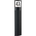 Paulmann 94514 - LED/8,5W IP44 Reguliuojamas namo numerio apšvietimas su judesio ir sutemos jutikliu PADEA 230V antracitas