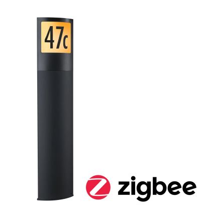Paulmann 94515 - LED/8,5W IP44 Dimeriuojamas namų numerio šviestuvas su judesio ir sutemų jutikliu PADEA 230V antracitas