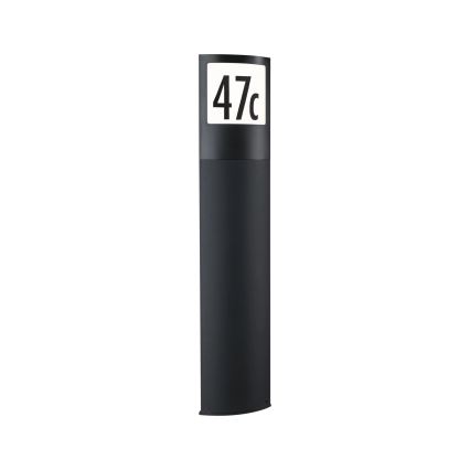 Paulmann 94515 - LED/8,5W IP44 Dimeriuojamas namų numerio šviestuvas su judesio ir sutemų jutikliu PADEA 230V antracitas