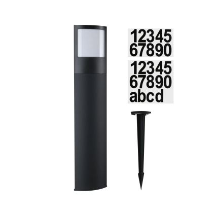 Paulmann 94515 - LED/8,5W IP44 Reguliuojamas lauko šviestuvas su judesio ir sutemos jutikliu PADEA 230V antracitas