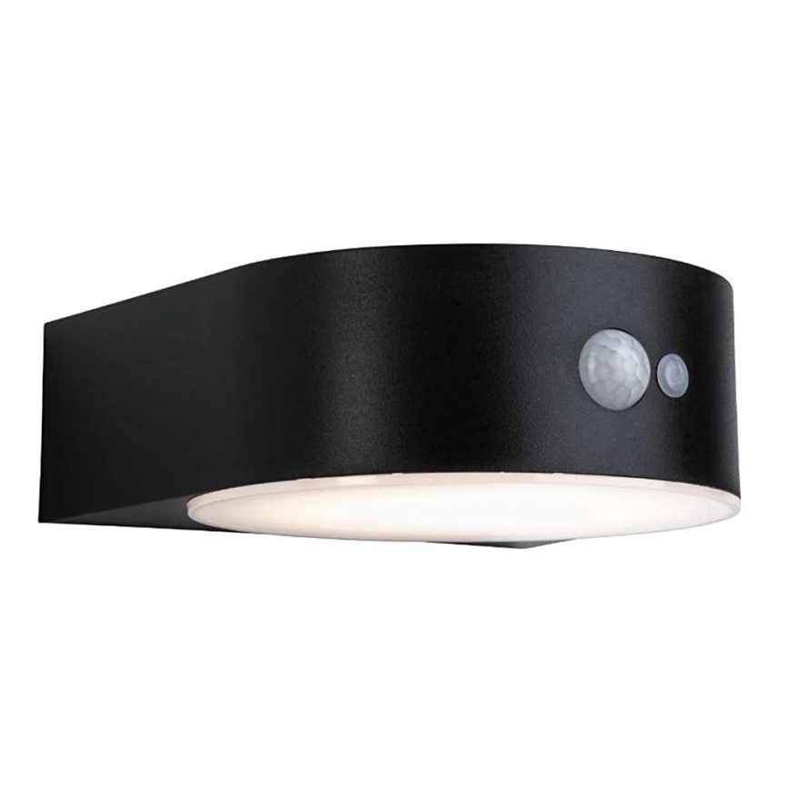 Paulmann 94570 - LED/5,5W IP44 Saulės energija įkraunamas sieninis šviestuvas su jutikliu EILEEN 3,7V 2000 mAh