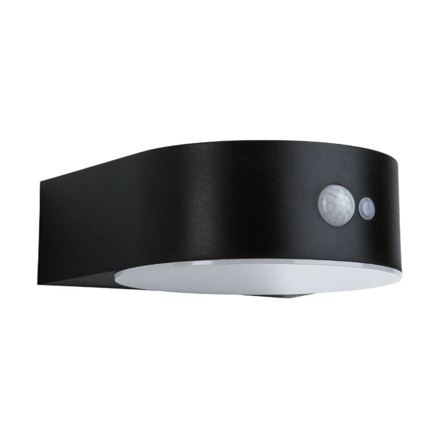 Paulmann 94570 - LED/5,5W IP44 Saulės energija įkraunamas sieninis šviestuvas su jutikliu EILEEN 3,7V 2000 mAh
