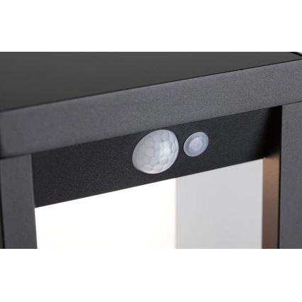 Paulmann 94572 -LED/5,5W IP44 Saulės energija įkraunamas sieninis šviestuvas su jutikliu MARISOL 3,7V 2000 mAh