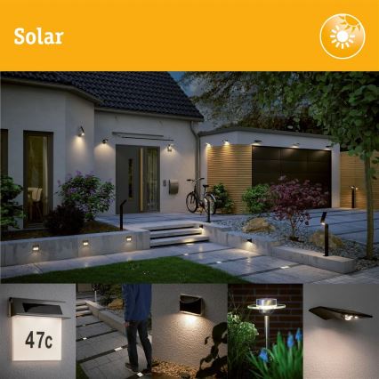 Paulmann 94578 - LED/0,1W IP67 Saulės energijos įleidžiamas šviestuvas DOMENIC 1,2V 1500 mAh