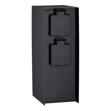 Paulmann 94657 - Lauko kištukinių lizdų stulpas RIO 2Z SCHUKO 230V IP44
