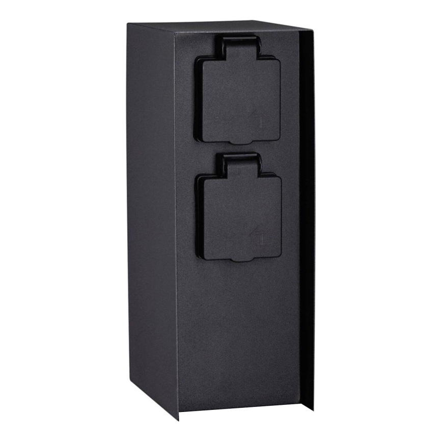 Paulmann 94657 - Lauko kištukinių lizdų stulpas RIO 2Z SCHUKO 230V IP44