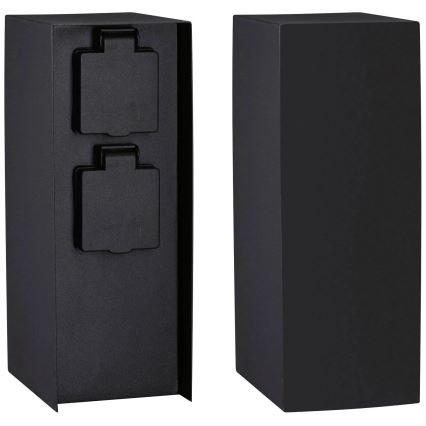 Paulmann 94657 - Lauko kištukinių lizdų stulpas RIO 2Z SCHUKO 230V IP44