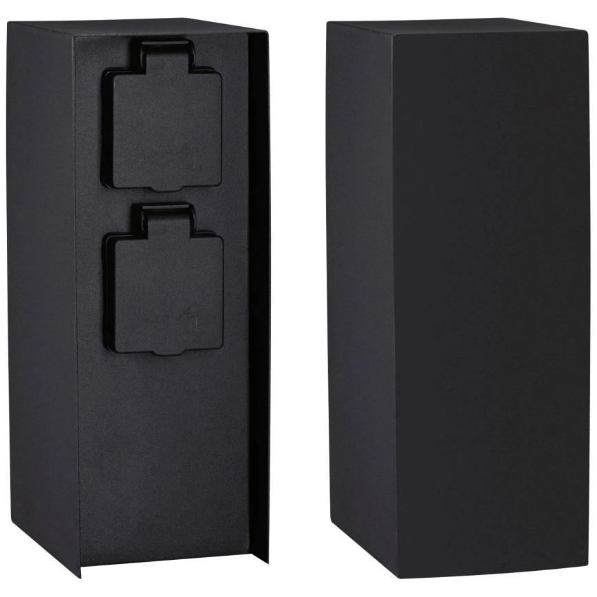 Paulmann 94657 - Lauko kištukinių lizdų stulpas RIO 2Z SCHUKO 230V IP44