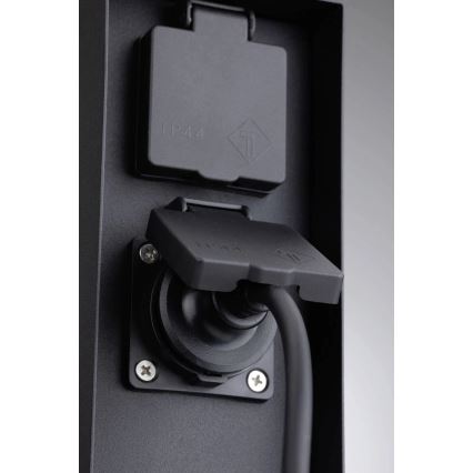 Paulmann 94657 - Lauko kištukinių lizdų stulpas RIO 2Z SCHUKO 230V IP44