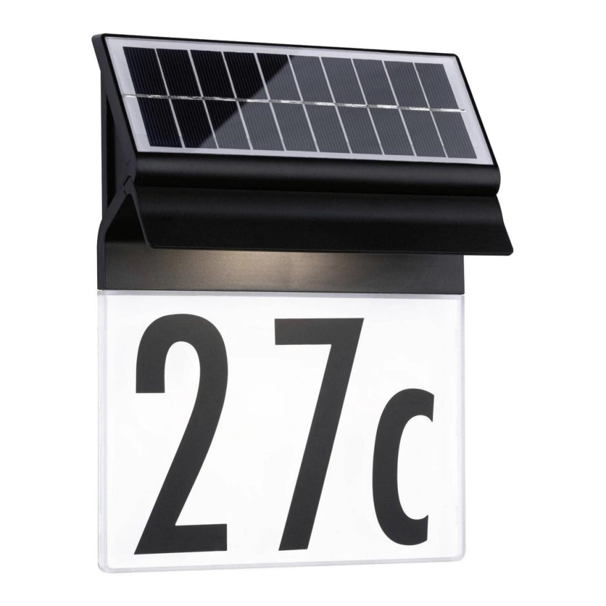 Paulmann 94694 - LED/0,2W IP44 Saulės energijos namo numeris NEDA 3,7V 1800 mAh
