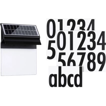 Paulmann 94694 - LED/0,2W IP44 Saulės energijos namo numeris NEDA 3,7V 1800 mAh