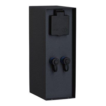 Paulmann 94700 - Lauko kištukinių lizdų stulpas RIO 2Z SCHUKO 230V IP44