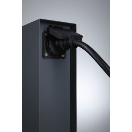 Paulmann 94700 - Lauko kištukinių lizdų stulpas RIO 2Z SCHUKO 230V IP44