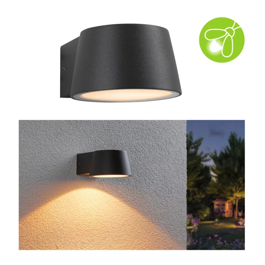 Paulmann 94713 - LED/6W IP44 Lauko sieninis šviestuvas CAPERA 230V