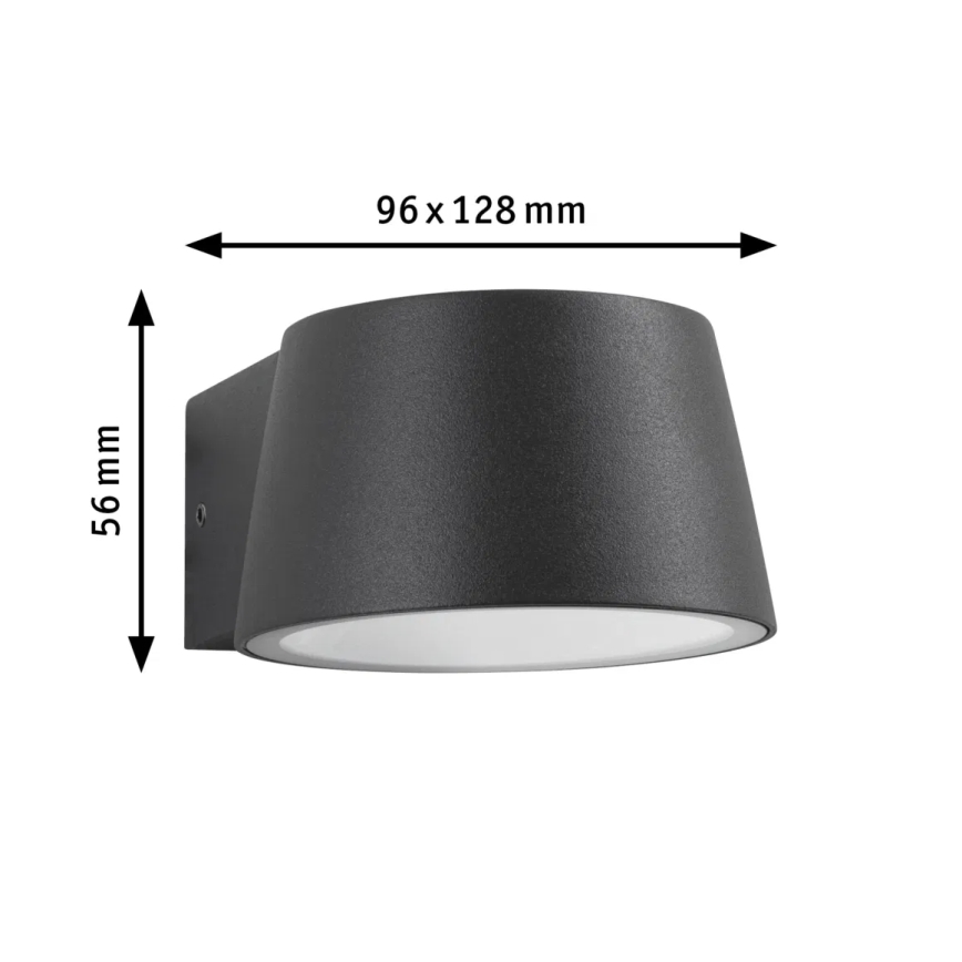 Paulmann 94713 - LED/6W IP44 Lauko sieninis šviestuvas CAPERA 230V