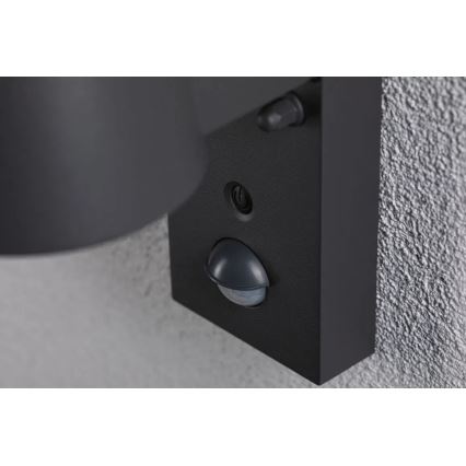 Paulmann 94714 - LED/6W IP44 Lauko sieninis šviestuvas su jutikliu CAPERA 230V 2200/3000K