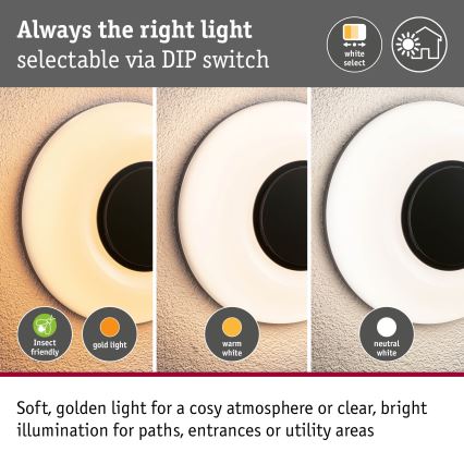 Paulmann 94955 - LED/20,5W IP65 Dimeriuojamas lauko sieninis šviestuvas AUREVA 230V 2200/3000/4000K antracitas