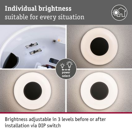 Paulmann 94955 - LED/20,5W IP65 Dimeriuojamas lauko sieninis šviestuvas AUREVA 230V 2200/3000/4000K antracitas