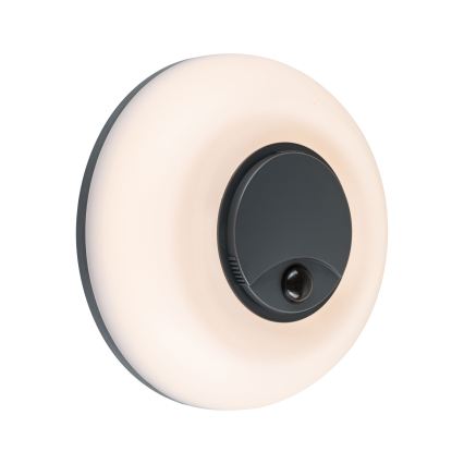 Paulmann 94956 - LED/20,5W IP65 Pritemdomas lauko sieninis šviestuvas su judesio ir sutemų jutikliu AUREVA 230V 2200/3000/4000K antracitas