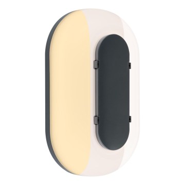 Paulmann 94957 - LED/18,5W IP65 Reguliuojamas lauko sieninis šviestuvas ELUNOR 230V 2200/3000/4000K antracitas