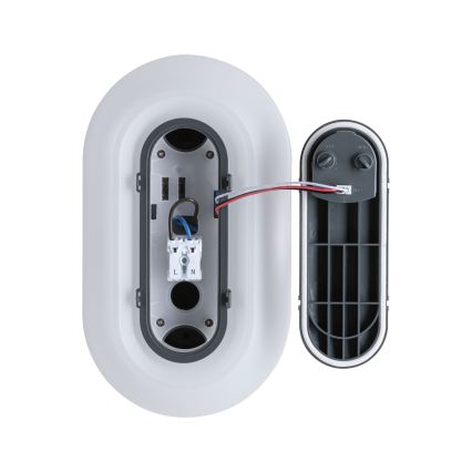 Paulmann 94958 - LED/18,5W IP65 Reguliuojamas lauko sieninis šviestuvas su judesio ir sumrėkimo jutikliu ELUNOR 230V 2200/3000/4000K antracitas